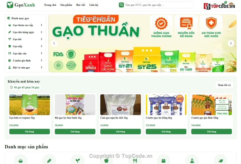 website,bán website,web bán gạo